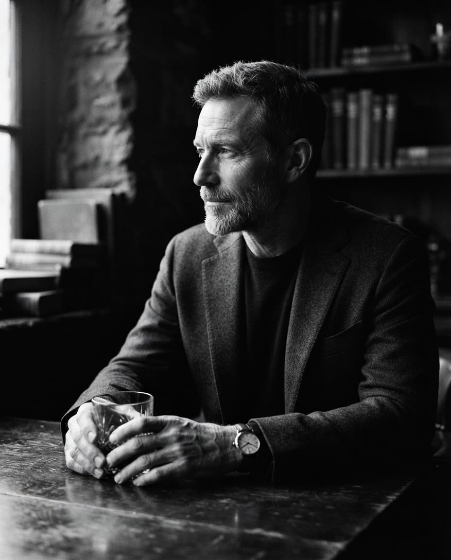 Portrait en noir et blanc d'une personne, photographie éditoriale premium